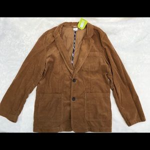 Boys L 10/12 corduroy brown blazer Crazy8 NWT
